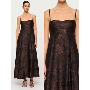 NWT CLEA Theron Midi Dress in Arabica Jacquard $775 - Size XS